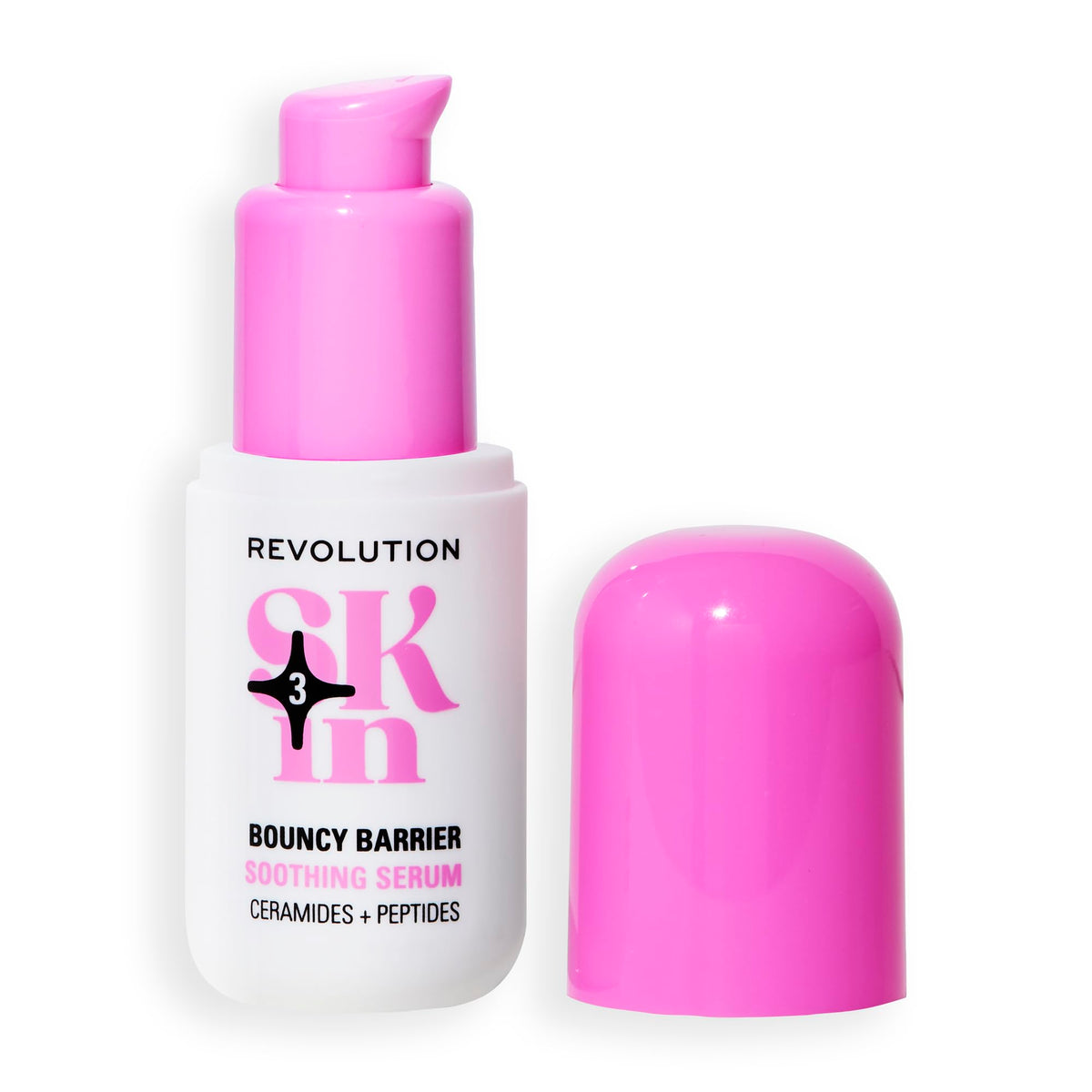 Revolution Skincare London Revolution Skin, Bouncy Barrier Ceramide & Peptide Soothing Serum, Peptide Powdered Face Serum, Supports Skin Barrier, Vegan & Cruelty-Free, 30ml