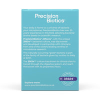 PrecisionBiotics Alflorex Original - Daily Gut Health Supplement - Contains Bifidobacterium Longum Bacterial Culture Strain 35624 - No Refrigeration Required - 60 Capsules