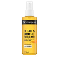 Neutrogena Clear & Soothe Toning Mist (1 x 125ml), Face Mist Gently Refreshes, Hydrates and Replenishes Skin, Calms Spot-Prone Skin, Hydrating Face Care, Suitable for Sensitive Skin