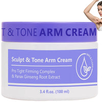 SEMECOMER Sculpt & Tone Arm Cream, Skin Tightening Cream Body, Firming Creams for Loose Skins, Skin Firming Body-Cream, Arm Lift Creams - Deeply Moisturize & Shape for a Sleeker Skins, Smooths Wrinkles - 100ML