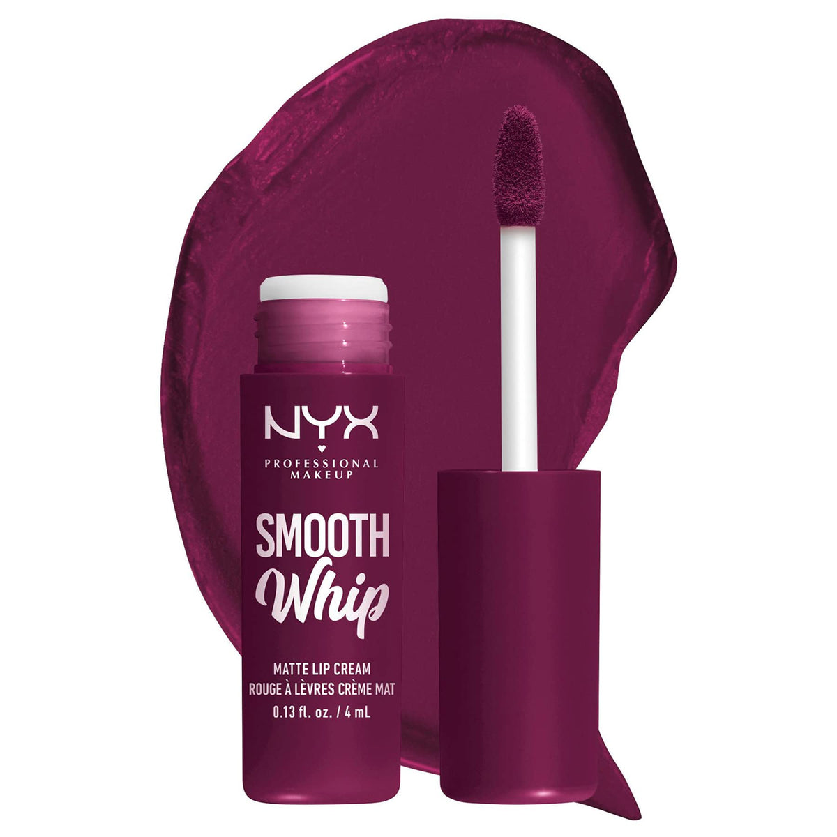 NYX PROFESSIONAL MAKEUP NYX Professional Makeup Liquid Lipstick, Matte Lip Cream, Ultra-Vibrant Shades, With Shea & Cocoa Butter, Smooth Whip, Shade: Berry Bed Sheets