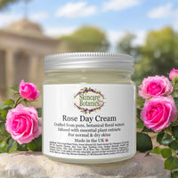Skincare Botanics Organic & Natural Botanical Rose Day Cream - Cruelty Free, Paraben free, Palm Oil Free, Plastic Free, Handcrafted in the UK