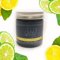 The Ilex Wood - Lemon and Bergamot Cleansing Balm - Face Care Cleansing, Moisturising and Make up Remover. 100% Natural, Vegan, Cruelty Free, Plastic Free, Handcrafted in the UK - 60ml