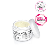 hollywoodskin Organic Salicylic acne cream. 4X STRONGER, 11X FASTER! Patented technology features Hyaluronic Acid (5%), Vitamins A and C + Tea Tree Oil. Target Blemishes. 50ml
