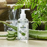 AloePro Aloe Pro Pure Vegan Aloe Vera Gel 200ml – Natural Aftersun, Cooling, Moisturising & Soothing | Cruelty Free | For Skin & Hair | Bug Bites, Minor Burns, Dermaplaning, Post-Laser Care