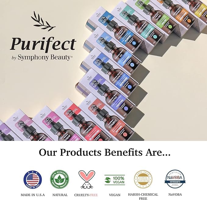 Purifect Vitamin C Serum For Face, with Vitamin E Oil, Brightening Serum Softens and Improves Uneven Skin Tone, Suitable for All Skin Types 60ml