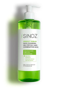 sinoz Sinoz,Perfect Sebum Balancing Facial Cleansing Gel,400 ml,For Oily Combination Skin