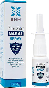 BHM NoriZite Nasal Spray - Long-lasting Natural Barrier Designed to Help for Virus Protection and Cold & Flu Blocker | 6+ Hrs Protection