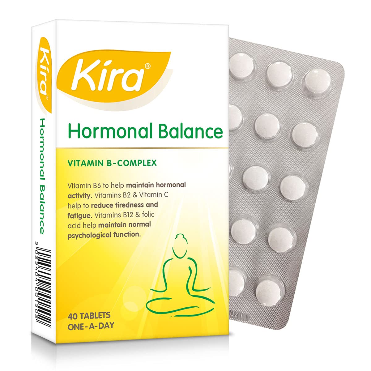 Kira Hormonal Balance | 80 Film Coated Tablets | Vitamin B-Complex, Vitamin C and folic Acid | hormonal Balance for Women, Mental Performance and Energy Levels