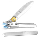 YAGE Nail Clippers Large Toe Nail Clippers for Thick Nails with Wide Jaw Opening,Premium Stainless Steel Sharp Ultra Wide Jaw Toenail Clippers Heavy Duty Nail Cutter Father's Day Gifts for Men (White)