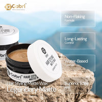 G Gabri Gabri Hair Styling Wax 150ml, Hair Gel Wax, Edge Control, Maximum Control and Long Lasting, Men & Women Hair Wax (Legendary Matte)