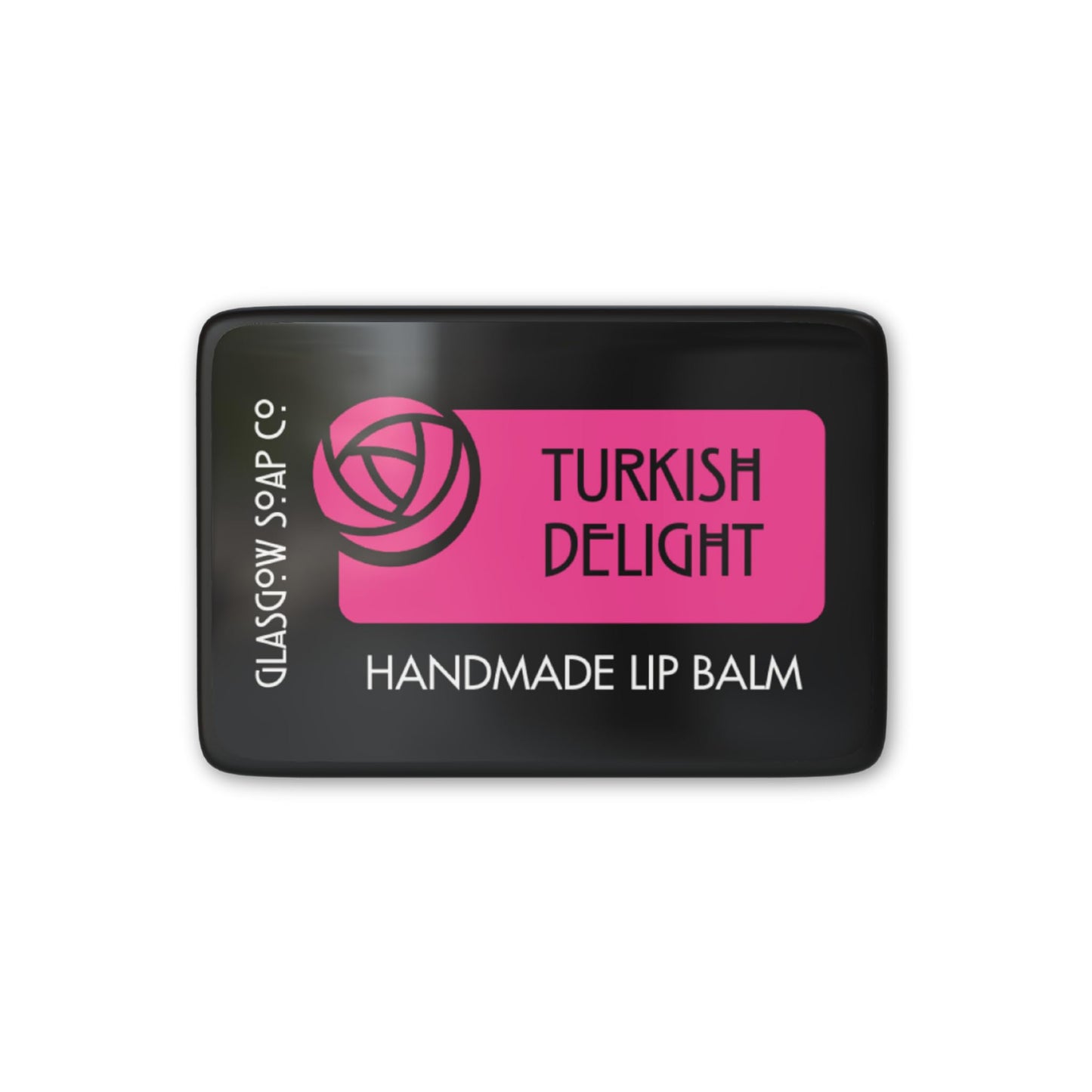Glasgow Soap Company Turkish Delight Lip Balm Made with Coconut Oil, Shea Butter and Beeswax -15g.