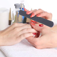 Lictin Pack of 16 Professional Nail Files Double Sided Emery Board (120/240 Grit)(Black)