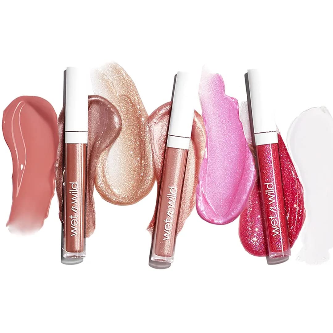 Wet n Wild Wet n wild, Mega Slicks Lip Gloss, Extra-shiny Lip Gloss with Light and Bright Texture for Soft and Full Healthy-looking Lips, Upgraded Formula with Hyaluronic Acid and Vegan Collagen, Call me boss