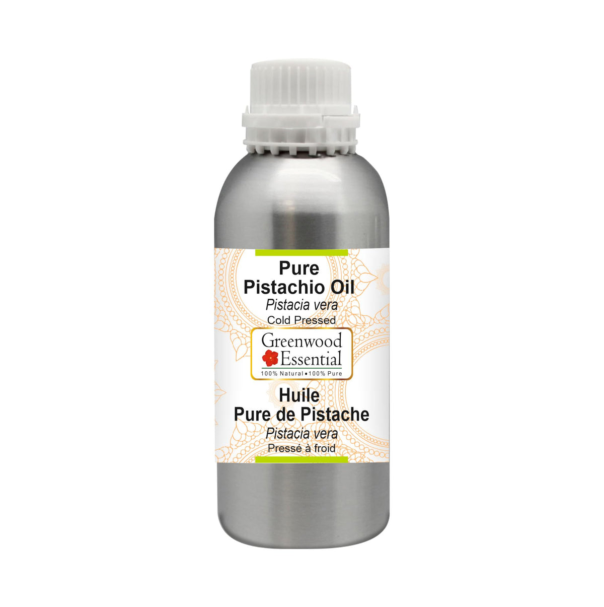 Greenwood Essential Pure Pistachio Oil (Pistacia Vera) Cold Pressed 300ml (10 oz)