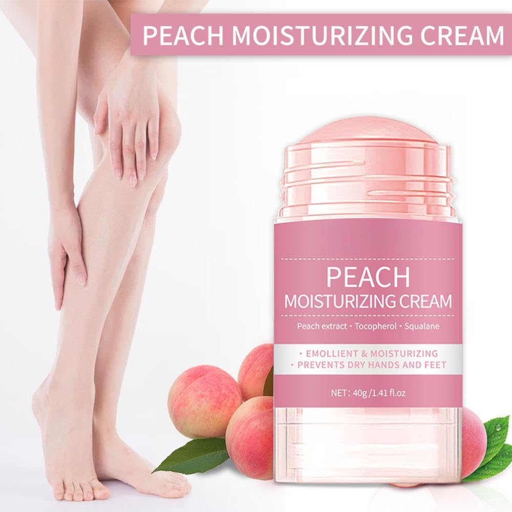 ZoeyShine Peach Foot Cream for Cracked Heels and Dry Skin, Cracked Heel Cream, Skin Care Hands & Feet, Fast Absorbing Non-Greasy Formula with Moisturizing Ingredients