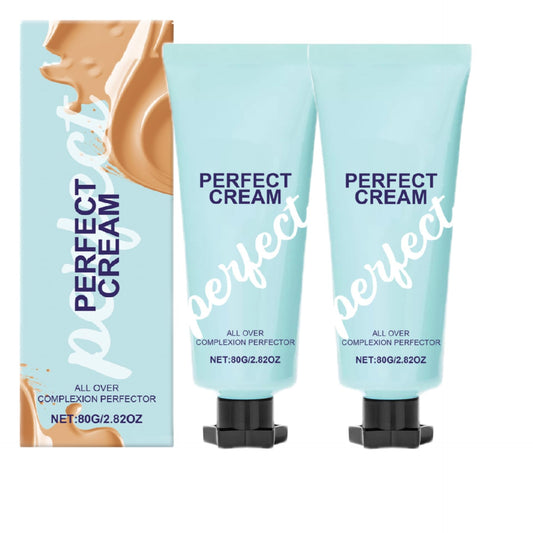 2.82Oz Concealer Cream Hydrating Full Coverage Concealer, All-Over Complexion Perfector, Long Lasting Hydrating Full Coverage Cream, Lightweight, Waterproof, Natural(2PCS)