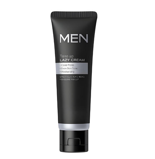 Men's BB Cream Tinted Moisturiser - Lightweight Concealer Foundation for Natural Look, Evens Skin Tone & Covers Blemishes, SPF Protection, Oil-Free Formula for Men (Bare Face Cream)