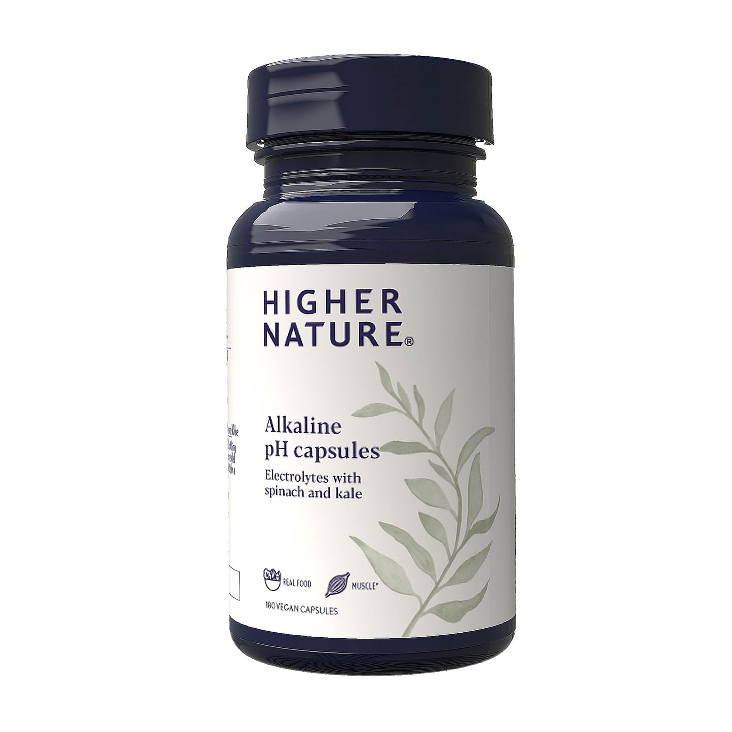 HIGHER NATURE Higher Nature - Alkaline pH Capsules - Alka Clear - Natural Alkalinity - Electrolytes - Gently Readjusts Body's Ph Balance - Vegetarian & Vegan - 180 Capsules