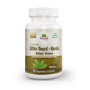 Aushadh Bitter Gourd Karela Capsules, Pure Herbal Supplement, 100% Vegetarian