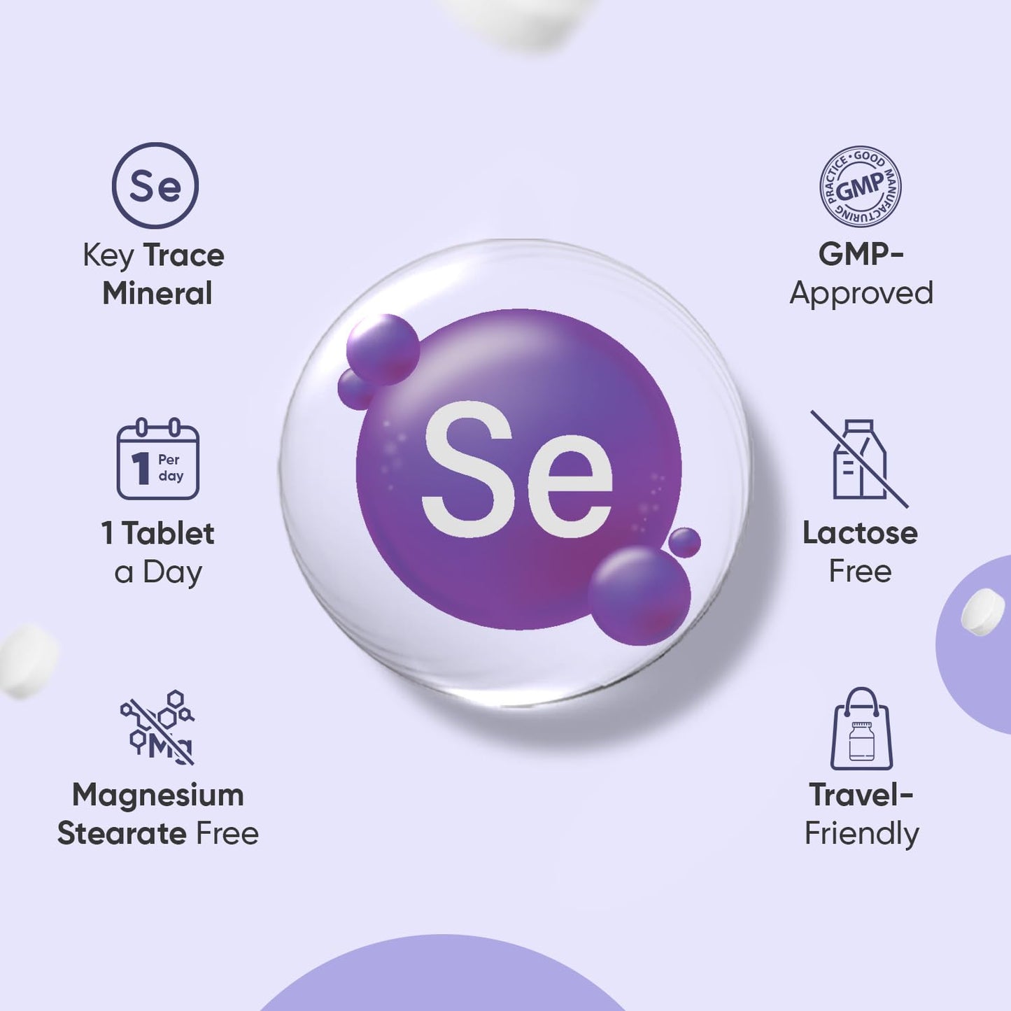 WeightWorld Selenium Supplements 200mcg - 365 Tablets - 1 Year Supply - Bioavailable Sodium Selenite Form - 1-a-Day - Small in Size (6mm) - Vegan & Non-GMO Selenium Tablets