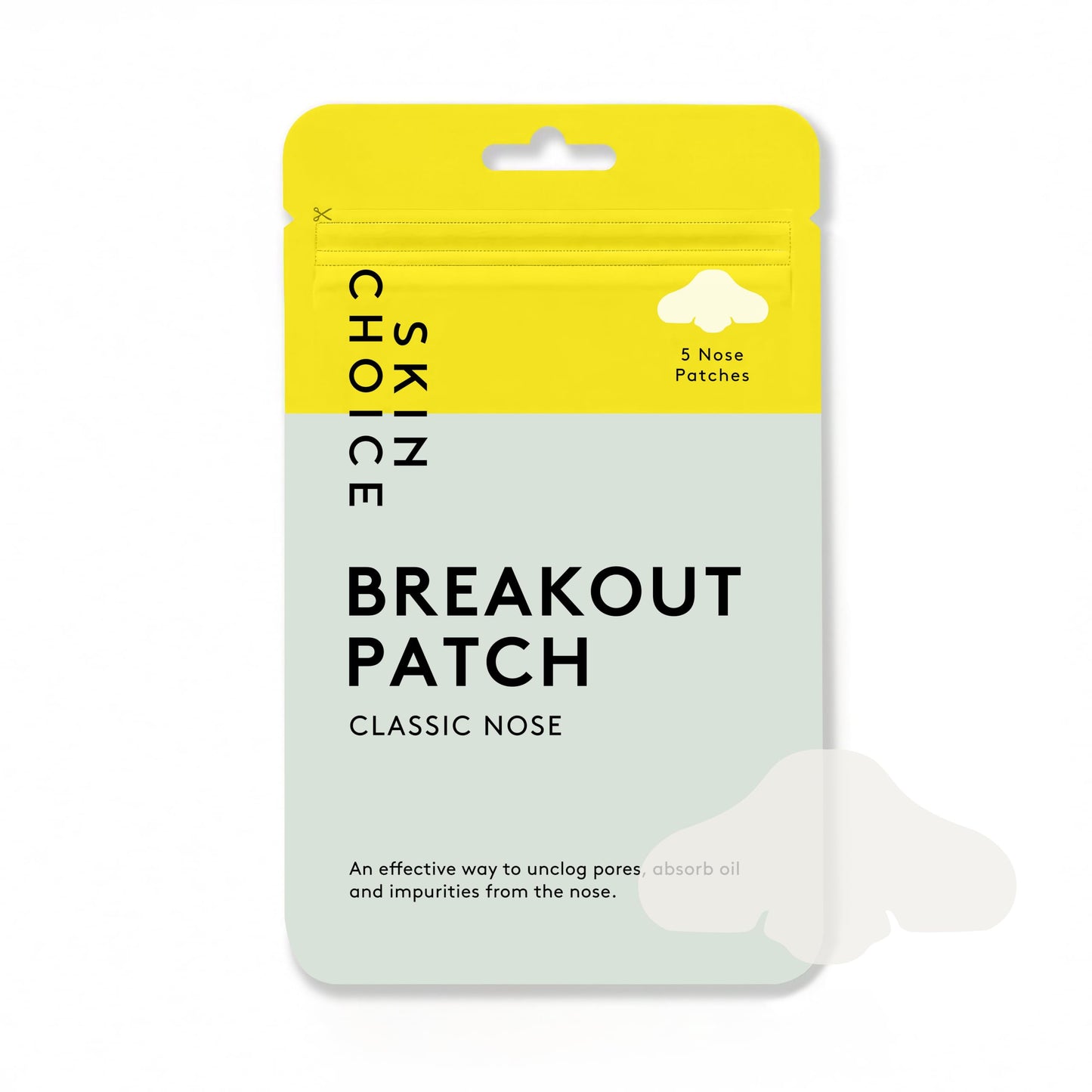 SKIN CHOICE Classic Nose Pore Strips Blackheads Hydrocolloid Patches, 5 Ct