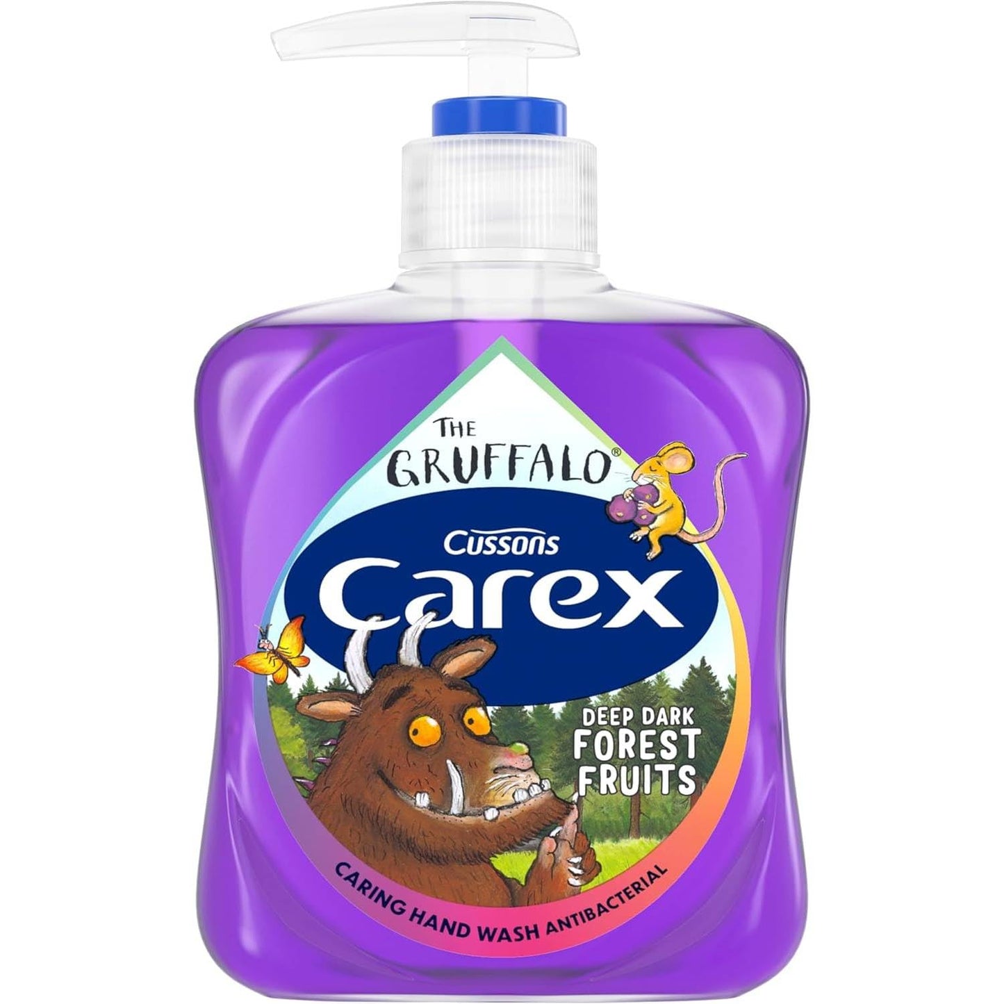 CAREX Carex Gruffalo Deep Dark Forest Fruits Hand Wash, Dermatologically Tested Liquid Soap that Clean and Protect Hands, 250ml