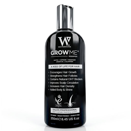 WATERMANS Watermans Grow Me® Hair Growth Shampoo - Not just a Caffeine Shampoo we include Biotin, Argan Oil, Rosemary, Niacinamide. Hair Thickening Treatment for Women & Men with progressed thinning.