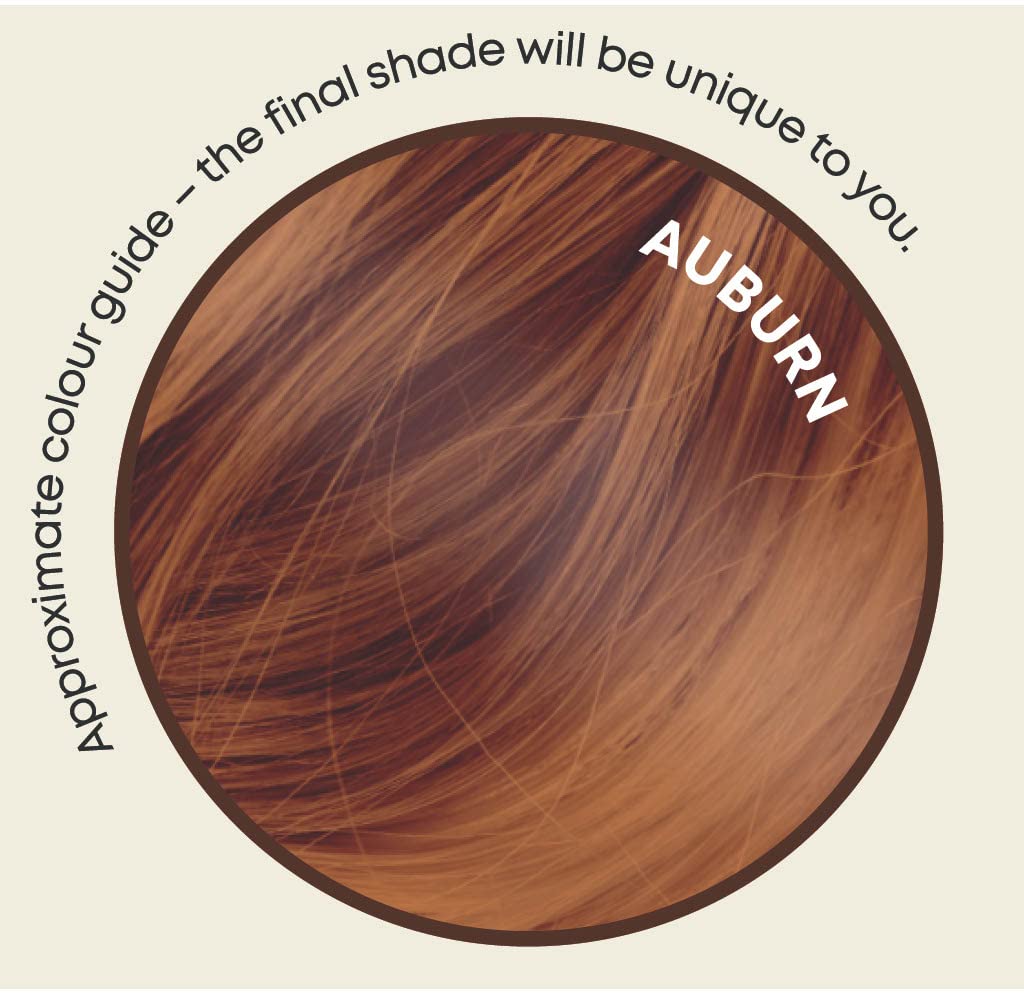 It's Pure Organic Henna Hair Dye in Auburn | 100% Natural, Vegan, & Gluten Free | PPD Free Hair Dye, Ammonia Free, Resorcinol Free, & Peroxide Free | Volumising, Strengthening, & Revitalising |