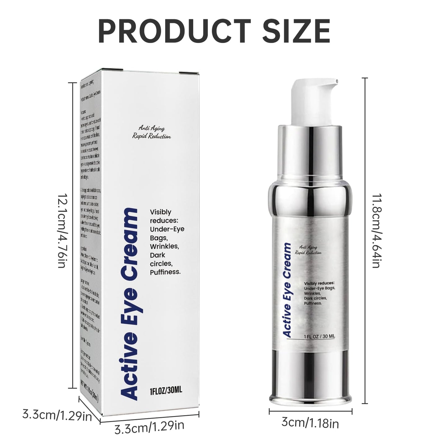 Ninnyi Eye Cream for Dark Circles and Puffy Eyes, Reduces Under Eye Bag and Wrinkles, Tighten Saggy Skin