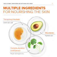 Angivlga Vitamin C Face Cream – Hyaluronic Acid And Vitamin C&E,Face Moisturiser For Women,Anti Aging&Wrinkle,Natural Skin Care Hydrate,Plump,Brightening Skin Care Lighten Dark Spots Erase Fine Lines (2PCS)