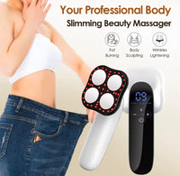 AIONIX UK AIONIX 4-in-1 Body Sculpting Massager – Cellulite Remover with RF, Red Light & Biowave Tech – Heated Fat Burner for Waist, Belly, Arms & Legs – Skin Tightening & Body Slimming Device