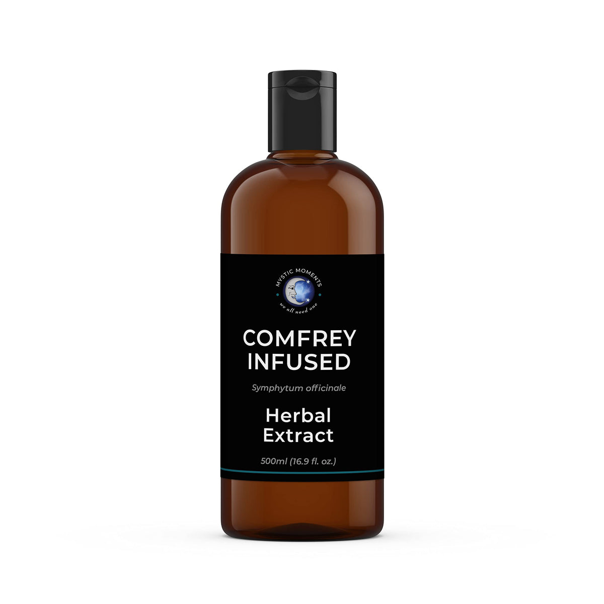 Mystic Moments | Comfrey Infused Herbal Oil | Symphytum Officinale | Skin Cell Regeneration & Injury Support | Natural Herbal Remedy for Eczema, Scars & Muscle Strains | 500ml
