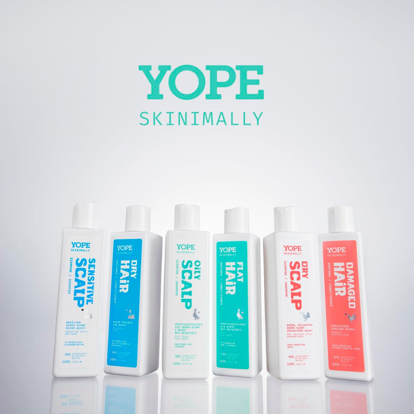 Yope Natural Shampoo 98% Natural Ingredients Refreshing Moisturizing Skinimally Oily Scalp Shampoo 250ml