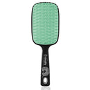 Casalfe XL Hair Brush Detangles No Pull Curly Hair - Flexible Tines That Will Not Break Hair - Curly Method Suitable for Unisex Adults - Black & Pastel Green