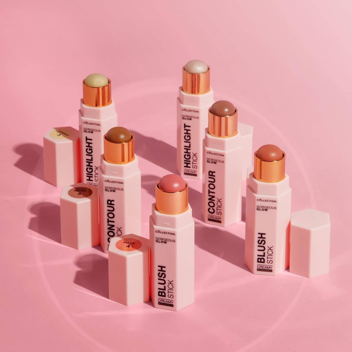 Collection Cosmetics Gorgeous Glow Sticks, Fast and Mess Free, 4g, Highlight