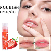 KTouler 4 Pcs Fruit Lip Oil Set Lip Gloss Crystal Jelly Liquid Lipstick, Set Moisturizing Hydrating Non-Stick cup Long Lasting Lip Kit for Women and Girls (Lip Oil, 4Pcs)