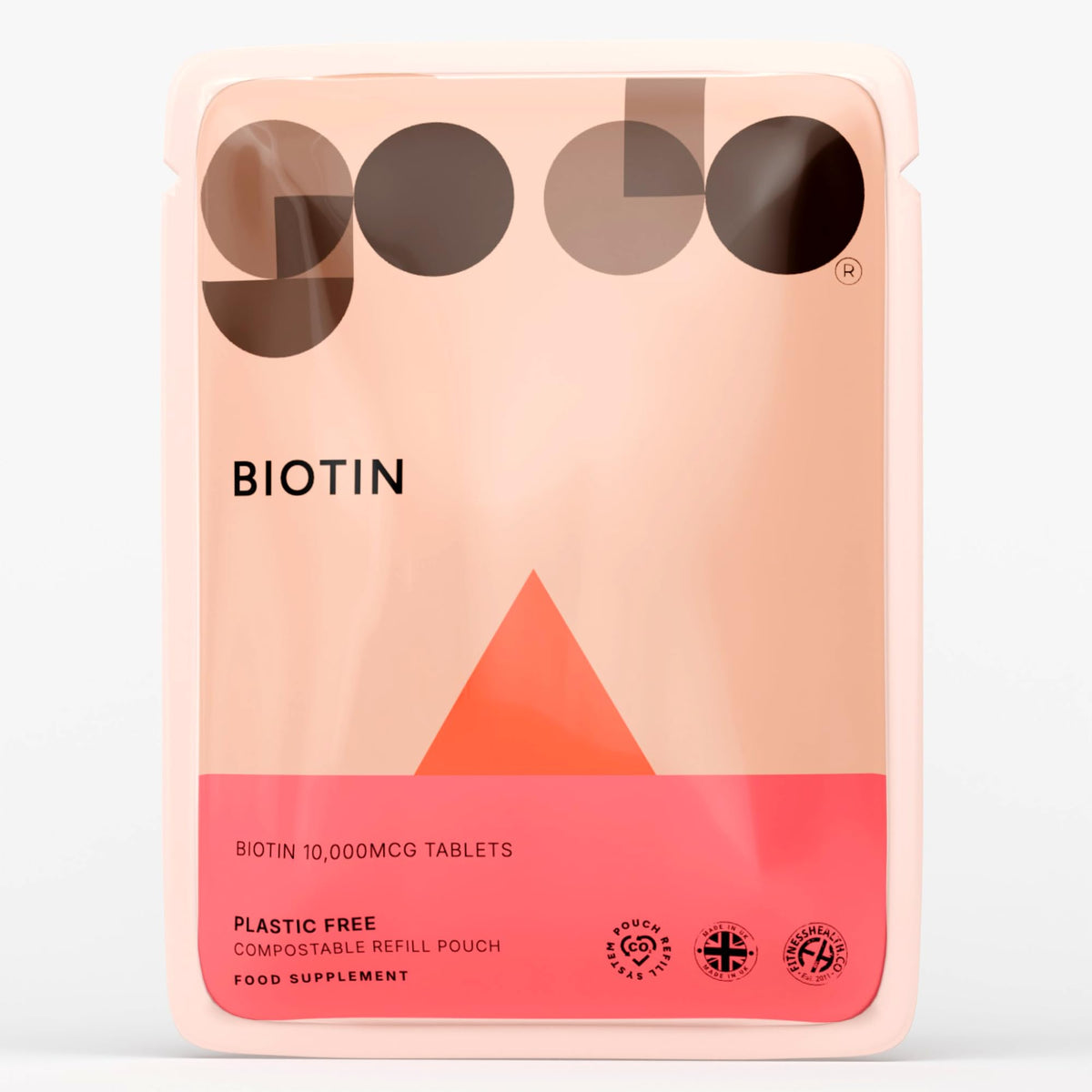 Fitness Health Biotin 10,000mcg 120 Tablets - Supplement for Hair, Skin, and Nails for Women & Men - Maximum Strength Pure Biotins - B Vitamin - High Strength Vegan Biotin's - GMP Approved