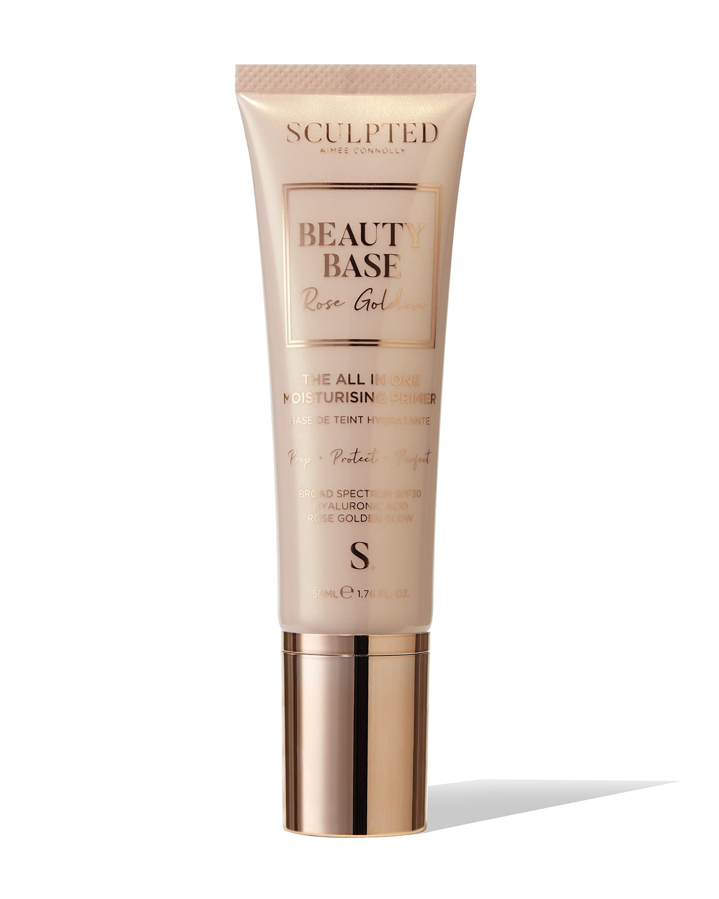 SCULPTED by Aimee Connolly Beauty Base All-in-One Moisturising Primer from Sculpted by Aimee (Rose Golden) - 50ml 3-in-1 Hydrating Primer with SPF 30 That Preps, Protects and Perfects Your Skin