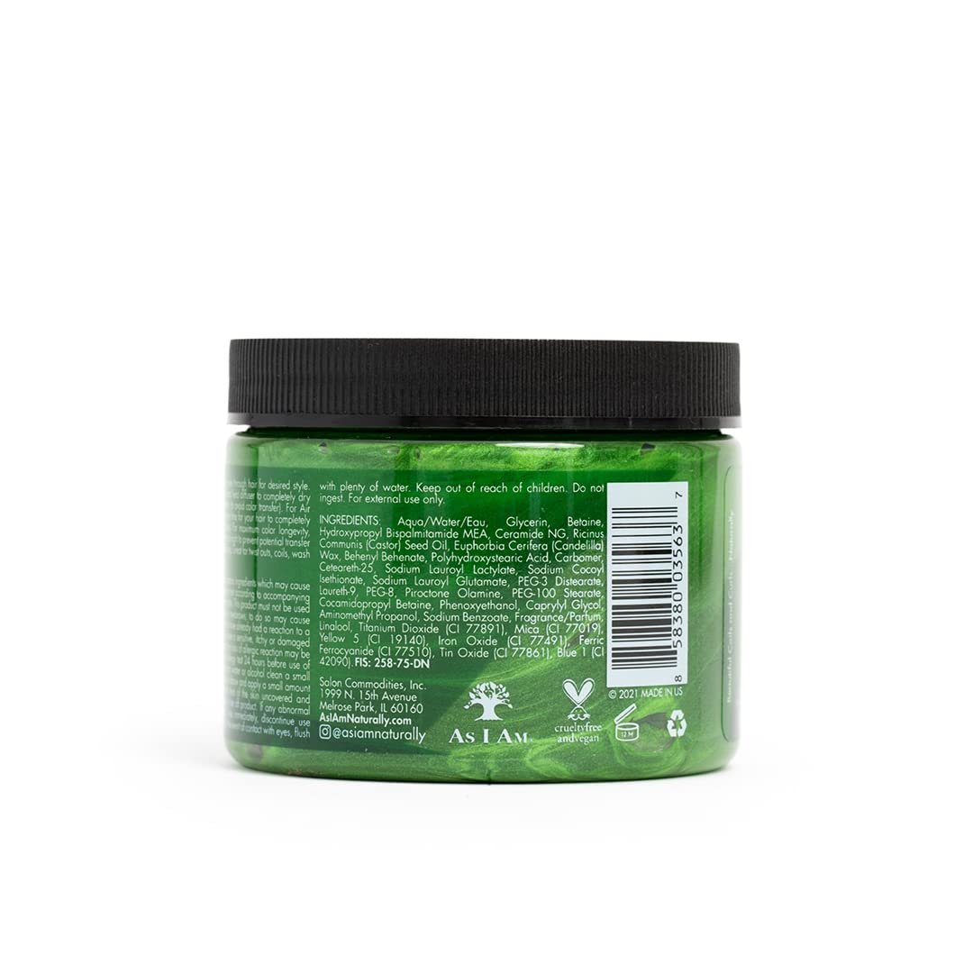 As I Am Curl Color Emerald Green- Temporary Colour & Curling Gel 6oz