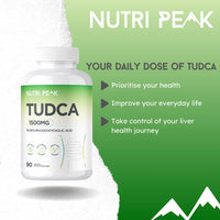 Nutri Peak Max Strength TUDCA | 1500MG | 90 Capsules | Liver Detox & Repair | Promotes Healthy Bile Production, Improves Digestion & Strengthens Immune System