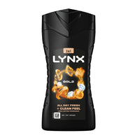 Lynx 12 Hour Refreshing Fragrance Gold Oud Wood and Vanilla Body wash with Plant-based Moisturisers & Dual Action Power, Keep Smelling Irresistible!