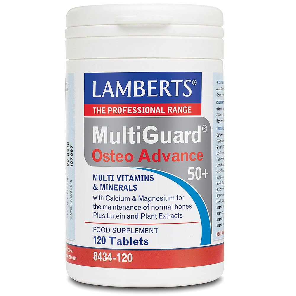 Lamberts MultiGuard OsteoAdvance 50+ – High Potency Multivitamin – Bone Support – 90 Tablets