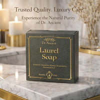 Dr.Ancient Laurel Soap Bar – Signature Gift Box Edition – Handmade Natural Soap with Laurel Oil – 140g Premium Gift Soap