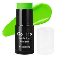 Go Ho Cream-Blendable Light Green Face Paint Stick (1.06 Oz),Grinch Costume Makeup,Light Green Full Body Paint Stick for Halloween Cosplay SFX Makeup,Waterproof