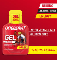 Enervit Sport Energy Gel, Lemon, Pack of 3 Gels