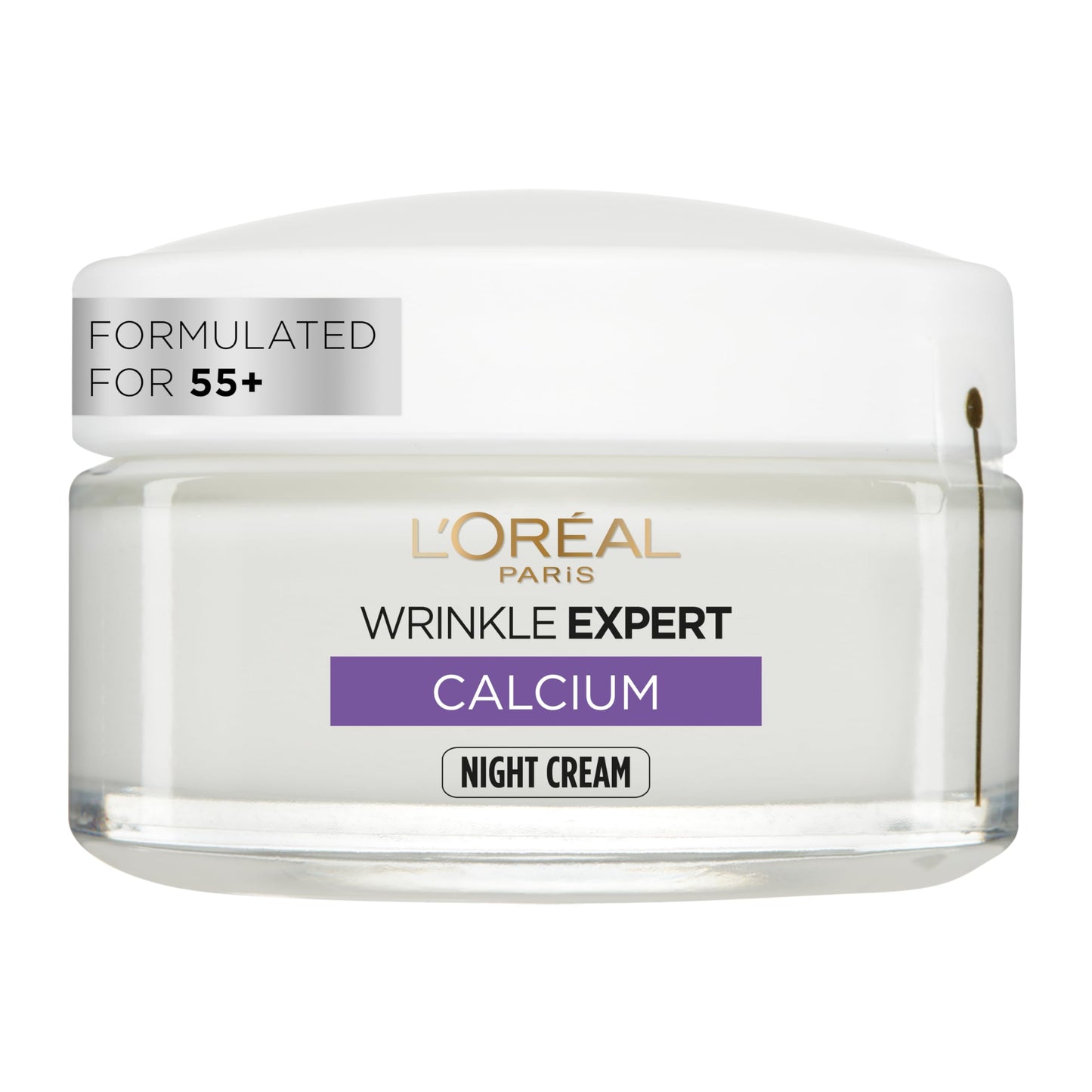 L'Oreal Paris L’Oréal Paris Wrinkle Expert Anti-Wrinkle 55+ Night Cream, Moisturiser works Overnight to Reduce Wrinkle Appearance, Moisturise, Firm Skin & Redefine Contours, formulated with Calcium, 50ml