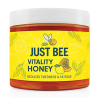 Vitality Honey with Ginseng, Lemon Extract & Vitamins B1-B12 for Tiredness & Fatigue (260g)