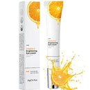 HAORQEE Vitamin C Eye Cream for Dark Circles Puffy Eyes, Brightening Hydrating