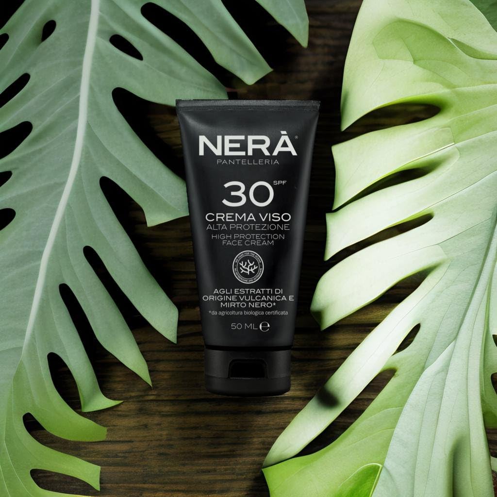 Nera Pantelleria NERA Pantelleria High Protection SPF 30 Sunscreen Lotion: Water-Resistant Sunscreen with UVA & UVB Filters. Prevents Dehydration & Skin Aging. 50ml for Men and Women